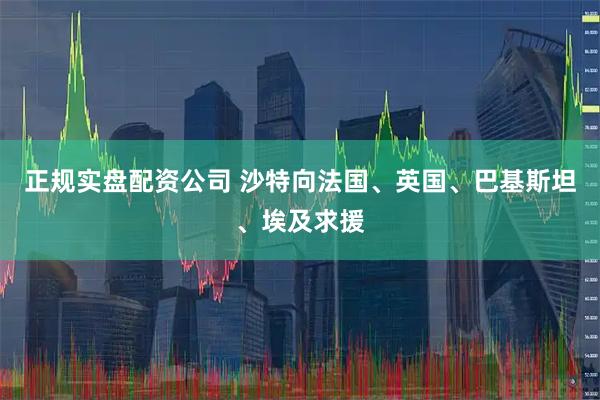 正规实盘配资公司 沙特向法国、英国、巴基斯坦、埃及求援